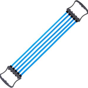 Wilsonzin Fitness-Expander, Brust-Expander, Fitness-Muskelzug-Trainingsgerät, 5 abnehmbare Brust-Expander-Widerstandsbänder für Zuhause, Fitnessstudio, Schulter-, Armmuskeltraining, verwendet